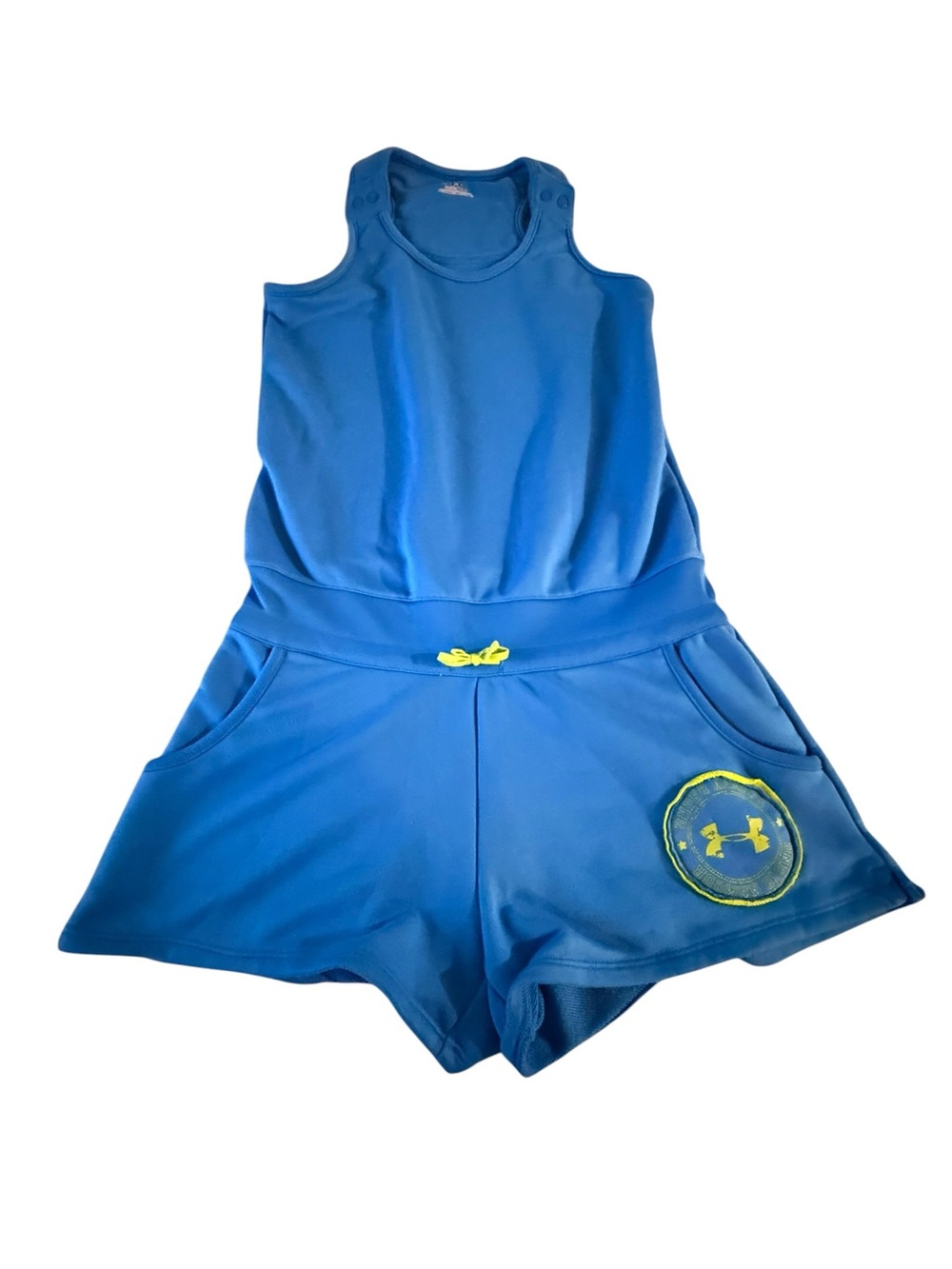 Under Armour Blue women's Athletic Romper with Neon Accent